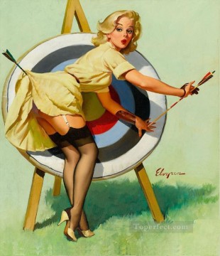 country girl countrywoman Painting - Pin Up Girl Girls